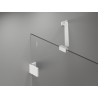 Mexen Lunar paroi de baignoire à 1 volet 100 x 150 cm, transparent, blanc - 897-100-000-20-00