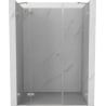 Mexen Lunar porte de douche pivotante gauche 130 cm, transparent, nickel brossé - 834S-130-050-97-00-L