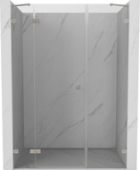 Mexen Lunar porte de douche pivotante gauche 135 cm, transparent, nickel brossé - 834S-135-050-97-00-L