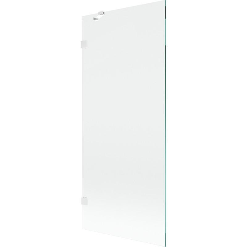 Mexen Lunar paravent de baignoire à 1 volet 80 x 150 cm, transparent, blanc - 897-080-000-20-00