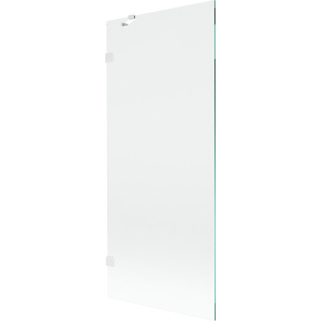 Mexen Lunar paravent de baignoire à 1 volet 80 x 150 cm, transparent, blanc - 897-080-000-20-00