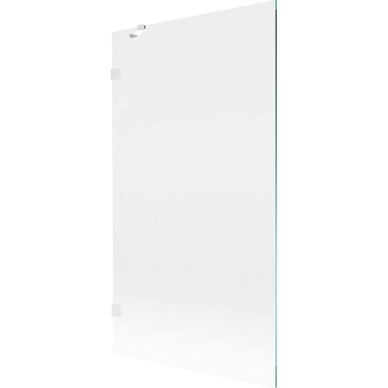 Mexen Lunar paroi de baignoire à 1 volet 100 x 150 cm, transparent, blanc - 897-100-000-20-00