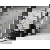 Mexen Lunar L porte de douche pivotante gauche 125 cm, transparent, doré brossé - 834SL-125-050-55-00-L