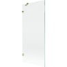 Mexen Lunar paroi de baignoire à 1 vantail 80 x 150 cm, transparent, doré - 897-080-000-50-00