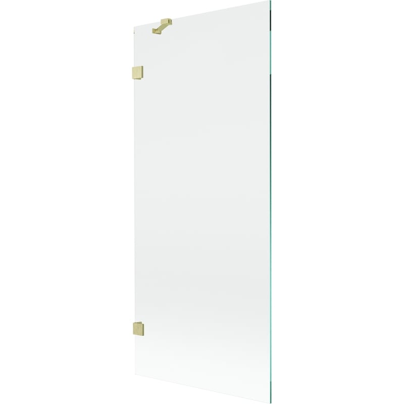 Mexen Lunar paroi de douche 1 volet 80 x 150 cm, transparent, or brossé - 897-080-000-55-00