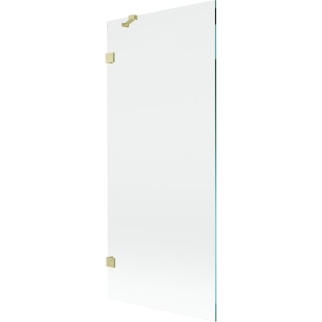 Mexen Lunar paroi de douche 1 volet 80 x 150 cm, transparent, or brossé - 897-080-000-55-00