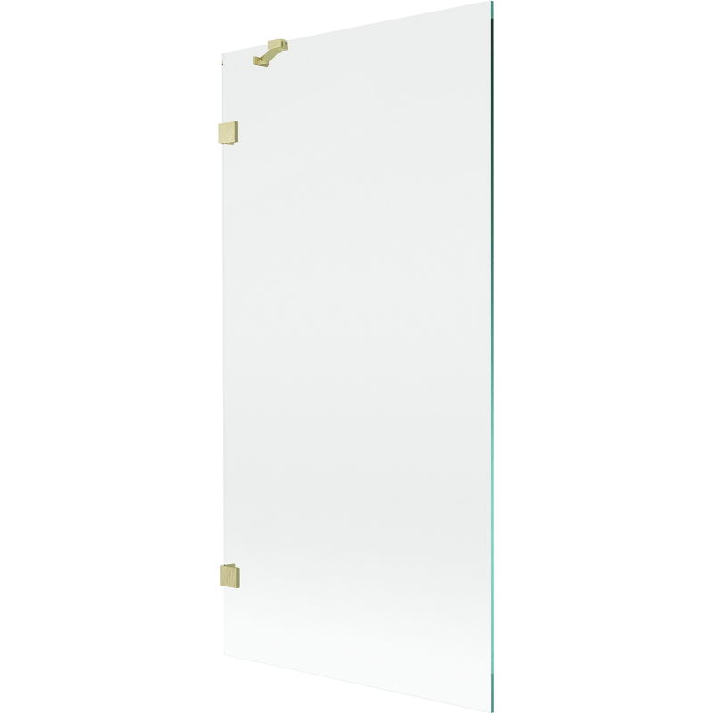 Paroi de douche Mexen Lunar à 1 volet 90 x 150 cm, transparent, or brossé - 897-090-000-55-00