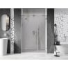 Mexen Lunar porte de douche pivotante gauche 145 cm, transparent, nickel brossé - 834S-145-050-97-00-L