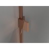 Mexen Lunar paroi de baignoire 1-volet 80 x 150 cm, transparent, or rose - 897-080-000-60-00