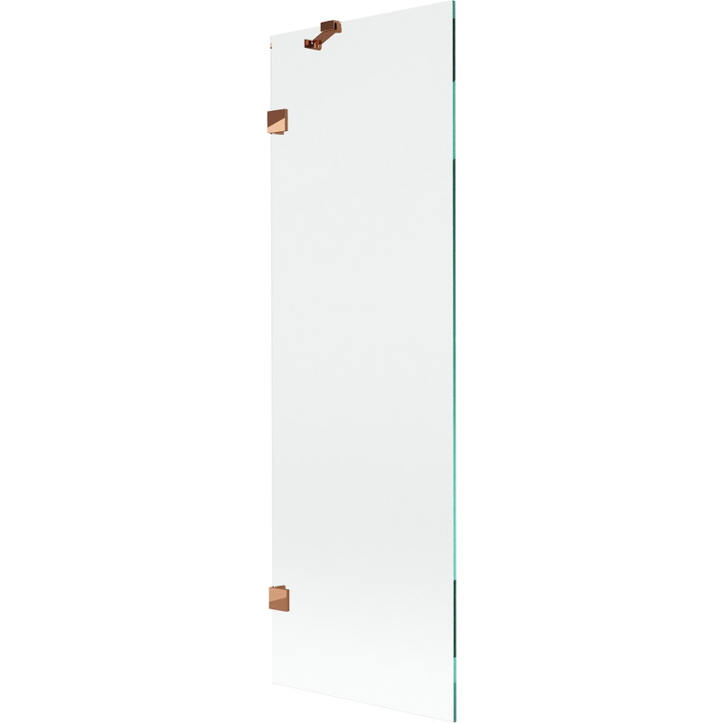 Mexen Lunar paroi de baignoire 1-volet 60 x 150 cm, transparent, or rose - 897-060-000-60-00