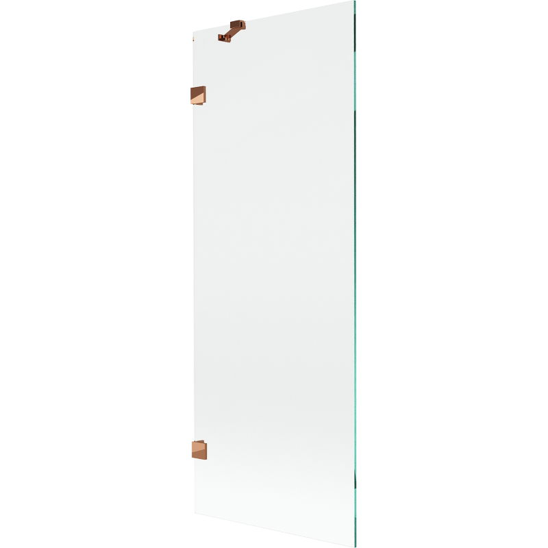 Pare-douche à 1 volet Mexen Lunar 70 x 150 cm, transparent, or rose - 897-070-000-60-00