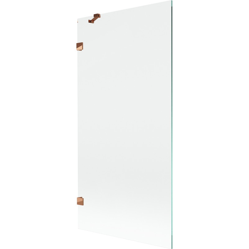Mexen Lunar paroi de douche à 1 volet 90 x 150 cm, transparent, or rose - 897-090-000-60-00