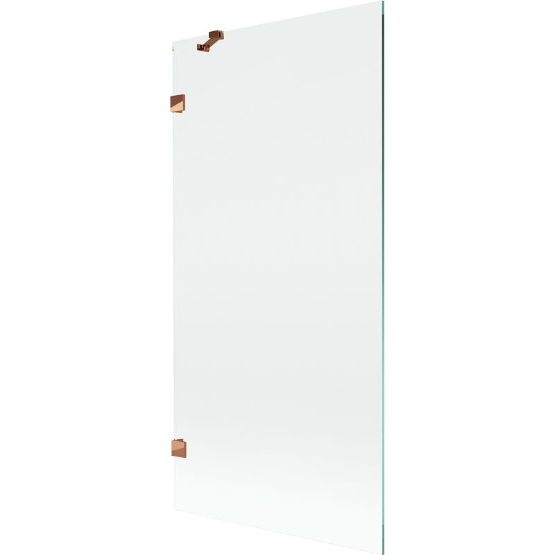 Paroi de baignoire à 1 volet Mexen Lunar 90 x 150 cm, transparent, or rose - 897-090-000-60-00