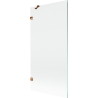 Mexen Lunar paroi de douche à 1 volet 90 x 150 cm, transparent, or rose - 897-090-000-60-00