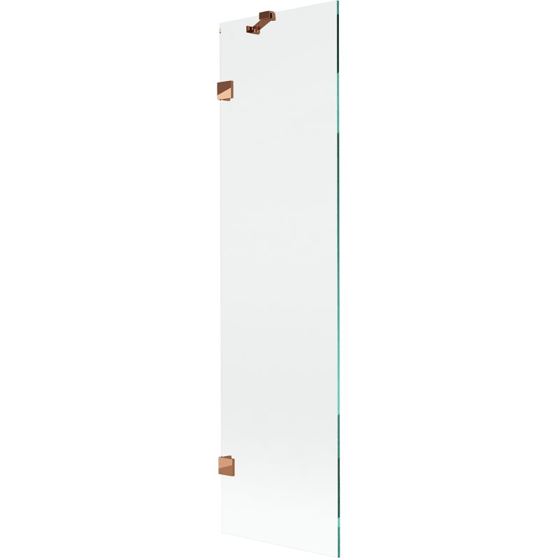 Mexen Lunar paroi de baignoire à 1 volet 50 x 150 cm, transparent, or rose - 897-050-000-60-00