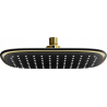 Mexen D-49 pomme de douche 25x19 cm, noire/dorée - 79749-75