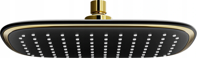 Mexen D-49 pomme de douche 25x19 cm, noire/dorée - 79749-75