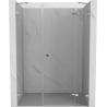Mexen Lunar porte de douche pivotante droit 130 cm, transparent, chrome - 834S-130-050-01-00-P