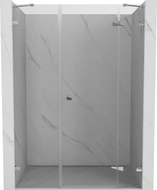 Mexen Lunar porte de douche battante droite 135 cm, transparent, chrome - 834S-135-050-01-00-P