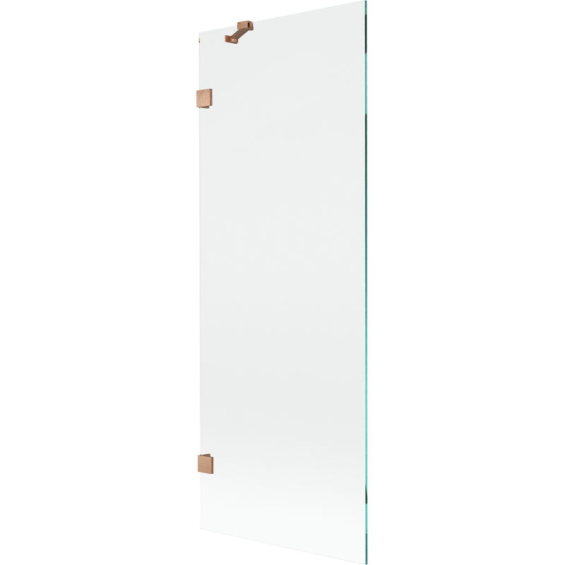 Mexen Lunar paroi de baignoire à 1 panneau 70 x 150 cm, transparent, cuivre brossé - 897-070-000-65-00
