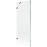 Mexen Lunar paroi de baignoire 1-volet 70 x 150 cm, transparent, cuivre brossé - 897-070-000-65-00