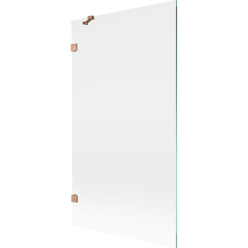 Mexen Lunar pare-douche à 1 vantail 100 x 150 cm, transparent, cuivre brossé - 897-100-000-65-00