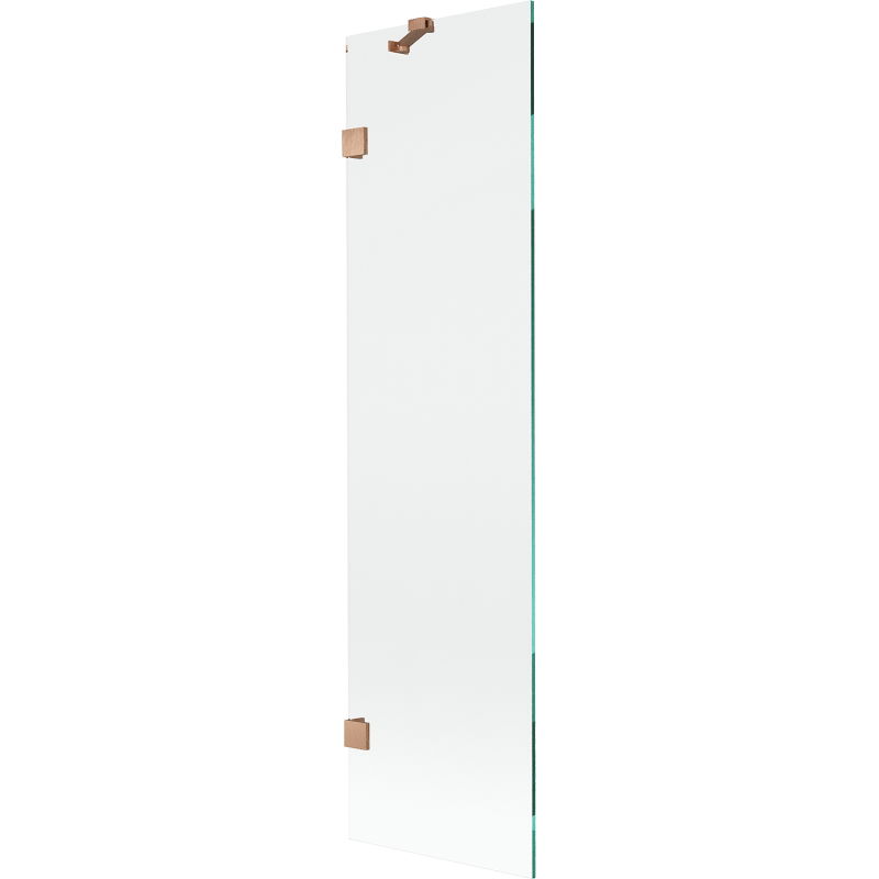 Paroi de baignoire 1 volet Mexen Lunar 50 x 150 cm, transparent, cuivre brossé - 897-050-000-65-00