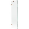 Mexen Lunar paroi de douche à un panneau 50 x 150 cm, transparent, cuivre brossé - 897-050-000-65-00