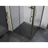 Mexen Apia cabine de douche coulissante 90 x 90 cm, transparente, dorée - 840-090-090-50-00