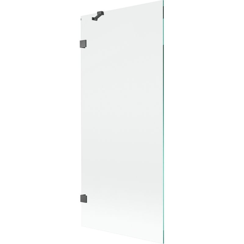 Paroi de baignoire pivotante Mexen Lunar 80 x 150 cm, transparent, gris canon brossé - 897-080-000-66-00