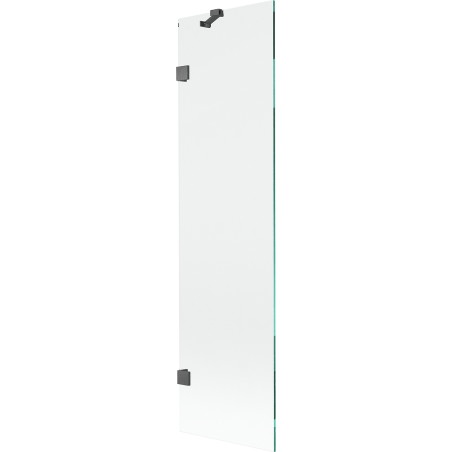Mexen Lunar paroi de douche à 1 battant 50 x 150 cm, transparent, gris pistolet brossé - 897-050-000-66-00