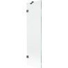 Mexen Lunar paroi de douche à 1 battant 50 x 150 cm, transparent, gris pistolet brossé - 897-050-000-66-00