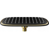 Mexen D-49 pomme de douche 25x19 cm, noire/dorée - 79749-75