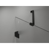 Mexen Lunar paroi de baignoire à 1 vantail 60 x 150 cm, transparent, noir - 897-060-000-70-00