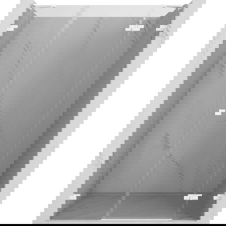 Porte de douche battante droite Mexen Lunar 150 cm, transparent, blanc - 834S-150-050-20-00-P