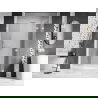 Porte de douche battante droite Mexen Lunar 150 cm, transparent, blanc - 834S-150-050-20-00-P