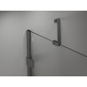 Mexen Lunar paroi de baignoire 1-volet 90 x 150 cm, transparent, métal canon - 897-090-000-95-00