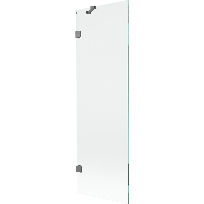 Mexen Lunar paroi de baignoire à 1 volet 60 x 150 cm, transparent, métal pistolet - 897-060-000-95-00