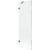 Mexen Lunar paroi de baignoire à 1 volet 60 x 150 cm, transparent, métal pistolet - 897-060-000-95-00