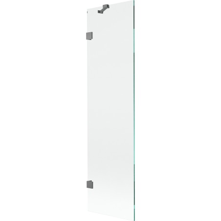 Mexen Lunar paroi de douche à 1 volet 50 x 150 cm, transparent, métal gun - 897-050-000-95-00