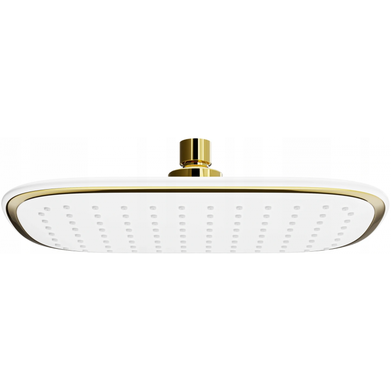 Mexen D-49 pomme de douche 25x19 cm, blanche/dorée - 79749-25