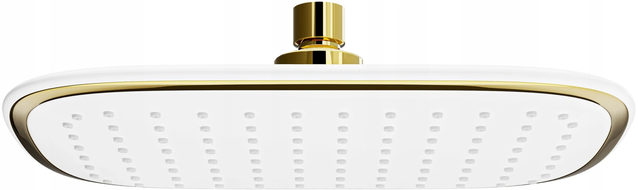 Mexen D-49 pomme de douche 25x19 cm, blanche/dorée - 79749-25