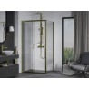 Mexen Apia cabine de douche coulissante 100 x 90 cm, transparent, or - 840-100-090-50-00