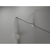 Mexen Lunar paroi de baignoire à 1 volet 60 x 150 cm, transparent, nickel brossé - 897-060-000-97-00