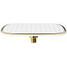 Mexen D-49 pomme de douche 25x19 cm, blanche/dorée - 79749-25