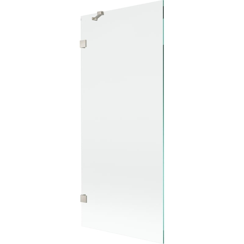 Mexen Lunar paroi de baignoire à 1 volet 80 x 150 cm, transparent, nickel brossé - 897-080-000-97-00