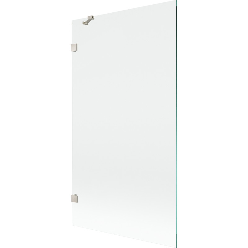Mexen Lunar pare-douche à 1 vantail 100 x 150 cm, transparent, nickel brossé - 897-100-000-97-00