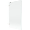 Mexen Lunar pare-douche à 1 vantail 100 x 150 cm, transparent, nickel brossé - 897-100-000-97-00