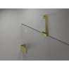 Mexen Lunar porte de douche pivotante droite 130 cm, transparent, or brossé - 834S-130-050-55-00-P