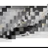 Mexen Lunar porte de douche battante droite 135 cm, transparent, or brossé - 834S-135-050-55-00-P